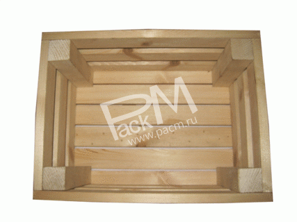 Ящик подарочный реечный без крышки арт. 0308