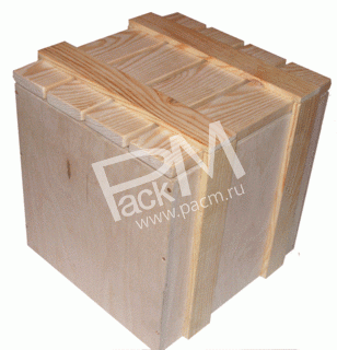 Ящик подарочный фанерный с реечной крышкой арт. 0327