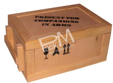 Ящик подарочный фанерный арт. 0330