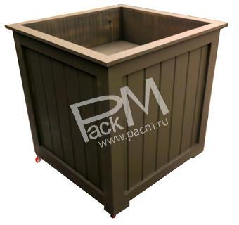 Клумба/ кашпо уличная передвижная (на колесиках) арт. 0705