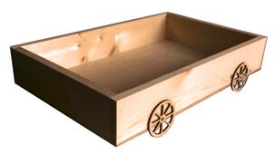 Ящик деревянный «Телега» арт. 0349