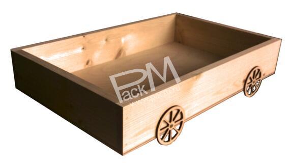 Ящик деревянный «Телега» арт. 0349