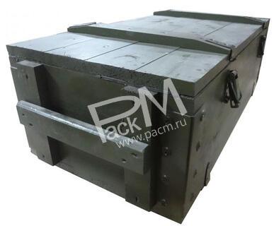 Ящик фанерный с деревянной крышкой крашенный арт. 0403