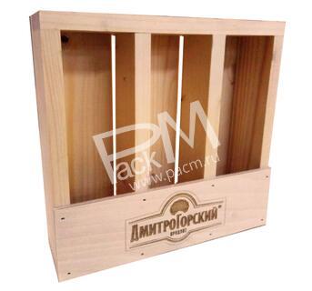 Ящик деревянный для образцов напитков арт. 0382