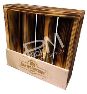 Ящик деревянный для образцов напитков арт. 0383